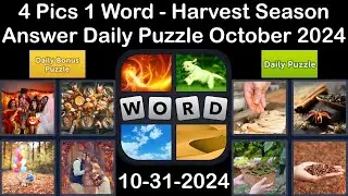 4 Pics 1 Word - Harvest Season - 31 October 2024 - Answer Daily Puzzle + Bonus Puzzle #4pics1word