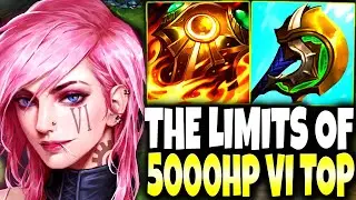 Testing the limits of our 5000HP Immortal Vi Top Lane Build 🔥 LoL Top Vi s13 Gameplay