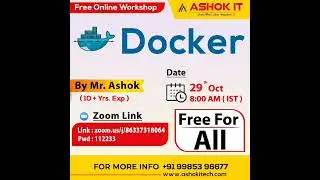 Free Workshop On Docker | Ashok IT