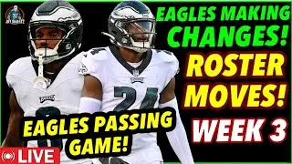 Eagles Roster Moves! The Run Game Going Into Week 3! Siposs Gone! Eagles vs Buccaneers! 