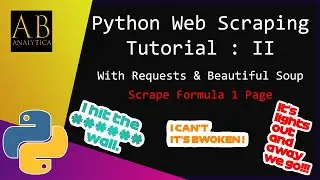 Python Web Scraping Tutorial : Part 2 | Scrape Formula One page using Requests and Beautiful Soup