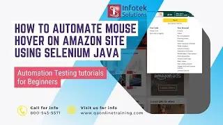 How To Automate Mouse hover on Amazon Site Using Selenium Java