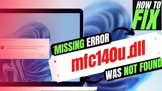 [2024] How To Fix MFC140u.dll Missing Error ✅Not found error💻 Windows 10/11/7 💻 32/64bit