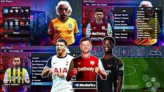 eFootball PES 2025 PPSSPP NEW TRANSFERS CAMERA PS5 🔥🔥🔥