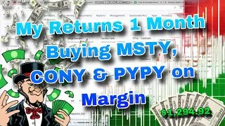 HERE is My Margin DEBT RETURNS On Yieldmax ETF’s When Investing $10,000 (1 Month Update)
