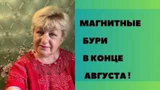 Магнитные бури в конце августа !