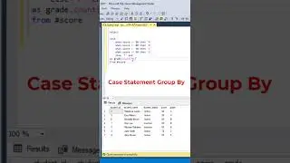 #SQL How to Use Case Statement in Group By? #datascience #programming #coding #sqltutorial