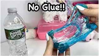 Water Slime!! 💧🫧🚿 How To Make NO GLUE Water Slime!!