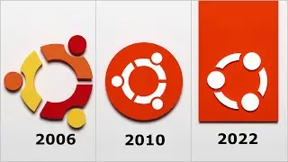 Ubuntu Logo Evolution (2D & 3D)