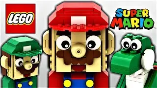 How to build LEGO Super Mario Characters (Mario, Luigi & Yoshi)