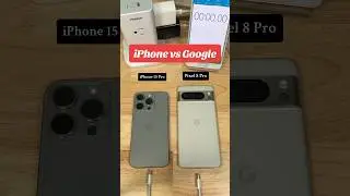 Pixel 8 Pro vs iPhone 15 Pro Which one charges first? #charging #phone #android