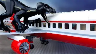 LEGO Cartoon about Jurassic Period Dinosaurs | LEGO Plane Attack