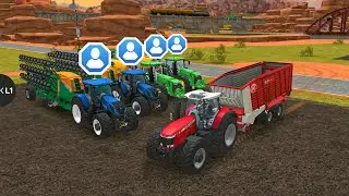 Farming Simulator 18 Multiplayer Gameplay - Planting Wheat