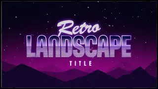 Retro 80s Landscape Title Intro Template for Premiere Pro