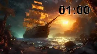 One Minute Timer - Pirate Ship Theme