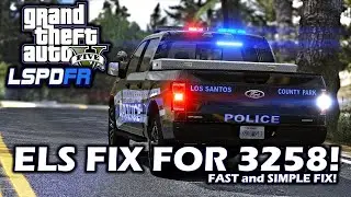 ELS FIX FOR LSPDFR GTAV VERSION 3258 | 2024 | EASY FIX! #gtav #lspdfr