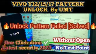 vivo y12 Unlock Umt New Security || Pattern frp Unlock With Umt 2023 ||Vivo Preloader Free One Click