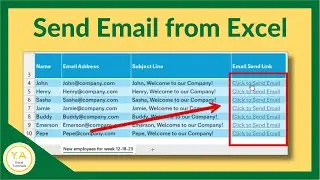 How to Send Emails from Excel - Tutorial