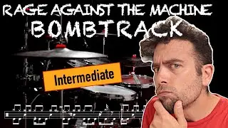 Rage Against The Machine - Bombtrack - (with scrolling drum score)