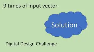 Digital Design Solution: Nine times of input vector