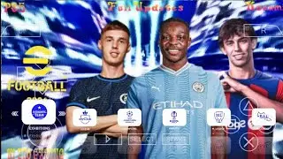 eFOOTBALL PES 2024 PPSSPP Download New Update Kits 24 & Transfers Camera PS5 New menu Best Graphics