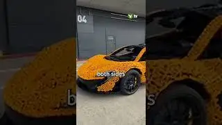 McLaren super car built entirely out of Lego bricks 🏎️ #sport #shorts