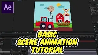 Scene Animation After Effects | How to use Transform properties in After Effects | Basic Animation