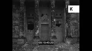 1940s Berlin, Post War Germany, Bomb Damaged Reichstag Building