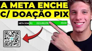 META DE DOAÇÃO QUE ENCHE COM PIX E COM ALERTAS NA LIVE! (Tutorial Completo)