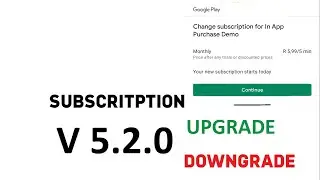 [NEW] How to implement In App Purchase Upgrade or Downgrade Subscriptions | Part 1