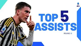 Vlahovic’s spectacular back-heel assist | Top Assists | Round 18 | Serie A 2023/24