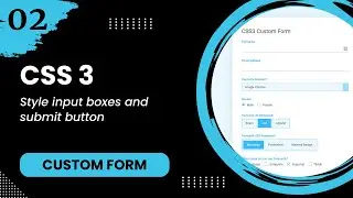 Custom Form #2 - Style input boxes and submit button