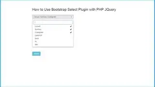 How to Use Bootstrap Select Plugin with Ajax Jquery PHP