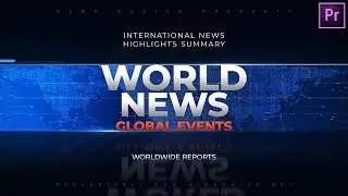 World News Template for Adobe Premiere Pro MOGRT