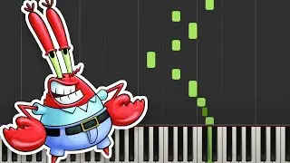 Krusty Krab Theme EASY Piano Tutorial (from SpongeBob SquarePants)