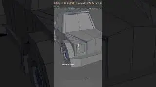 Low Poly Pickup Truck. Car 3D modeling. Autodesk Maya tutorial