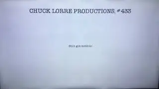 Chuck Lorre Productions, #433/Warner Bros. Television (2013)