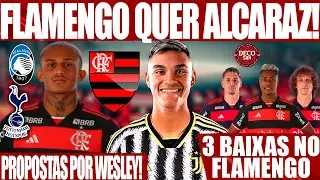 URGENTE! FLAMENGO FAZ PROPOSTA POR CARLOS ALCARAZ, DO SOUTHAMPTON! ATALANTA QUER WESLEY! E MAIS..