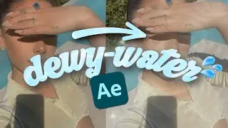 3D DEWY REFLECTIVE 🌊 Water Overlay In After Effects! | Easy How-To Tutorial