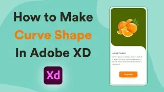 How to make curve shape in Adobe XD