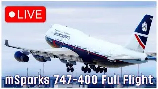 Bugged 747 | British Airways London LHR - Edinburgh EDI Failure | X-Plane 12.1.0 BETA