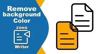 How to remove page background color in Zoho Writer