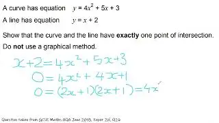 CHALLENGE - Point of Intersection GCSE Maths