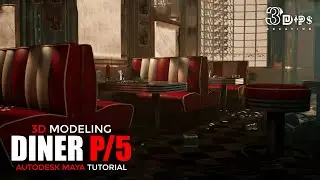 Diner 3D Modeling in Autodesk Maya - Part 5: Adding Details & Refinements 