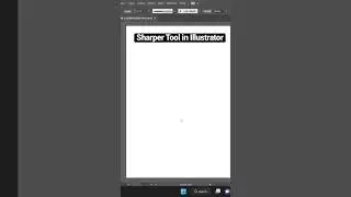 Sharper tool in Illustrator #shorts #ytshorts #illustratortutorial