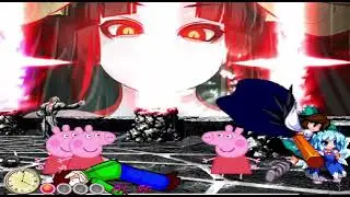 KOF MUGEN Utsuho Reiuji vs Team Peppa Pig