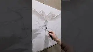 Барельеф пейзаж. Картина в технике барельеф