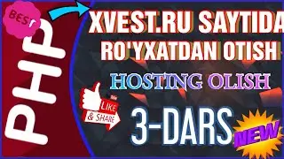 ,XVEST.RU SAYTDA RO'YXATDAN O'TISH VA XOSTING OLISH