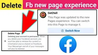 facebook profile page delete kaise kare |  how to delete new page experience on facebook | profile