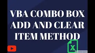 UserForm Combo-box AddItem and Clear Method in Hindi | Combobox AddItem and Clear Method in Hindi |